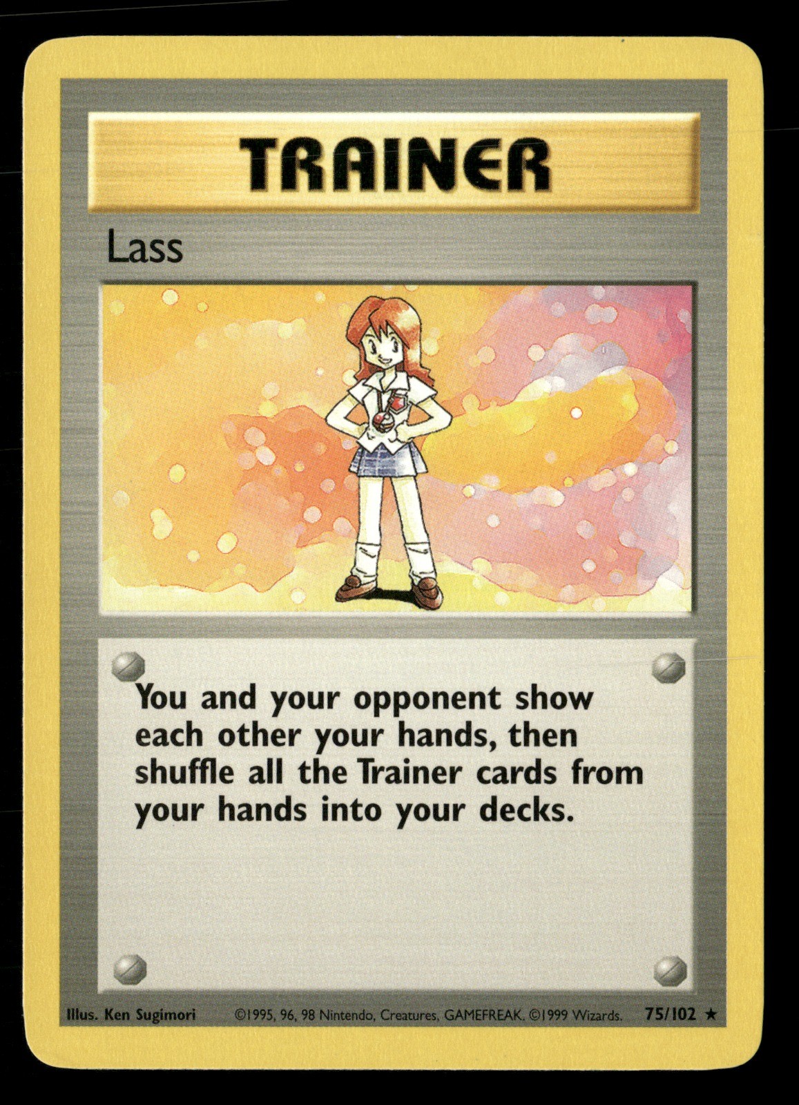 Lass Base Set 075/102 LP Pokémon TCG