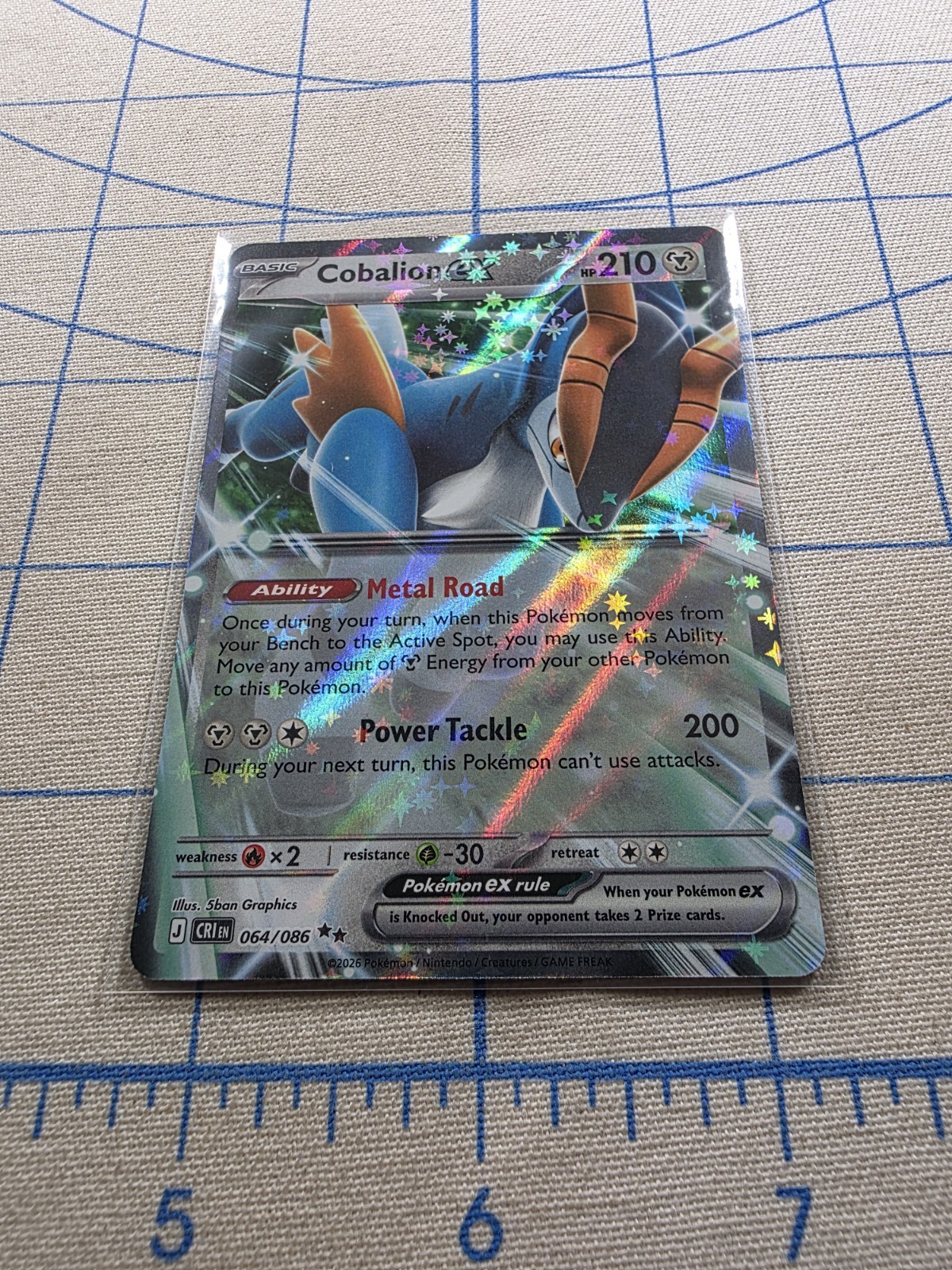 Cobalion ex 064/086 Double Rare