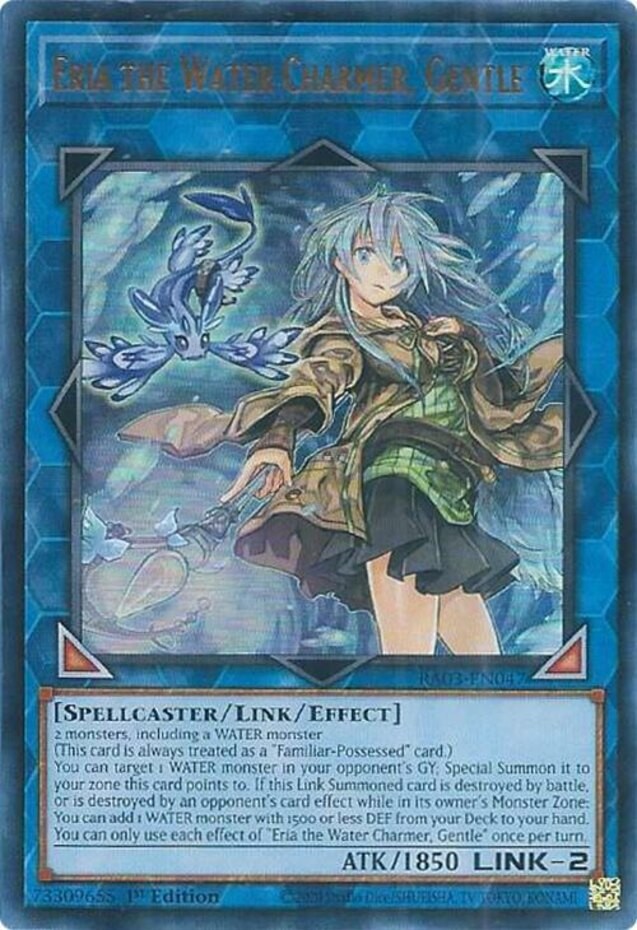 Eria the Water Charmer, Gentle – RA03-EN047 – Ultra Rare – 1st Edition – Near Mi