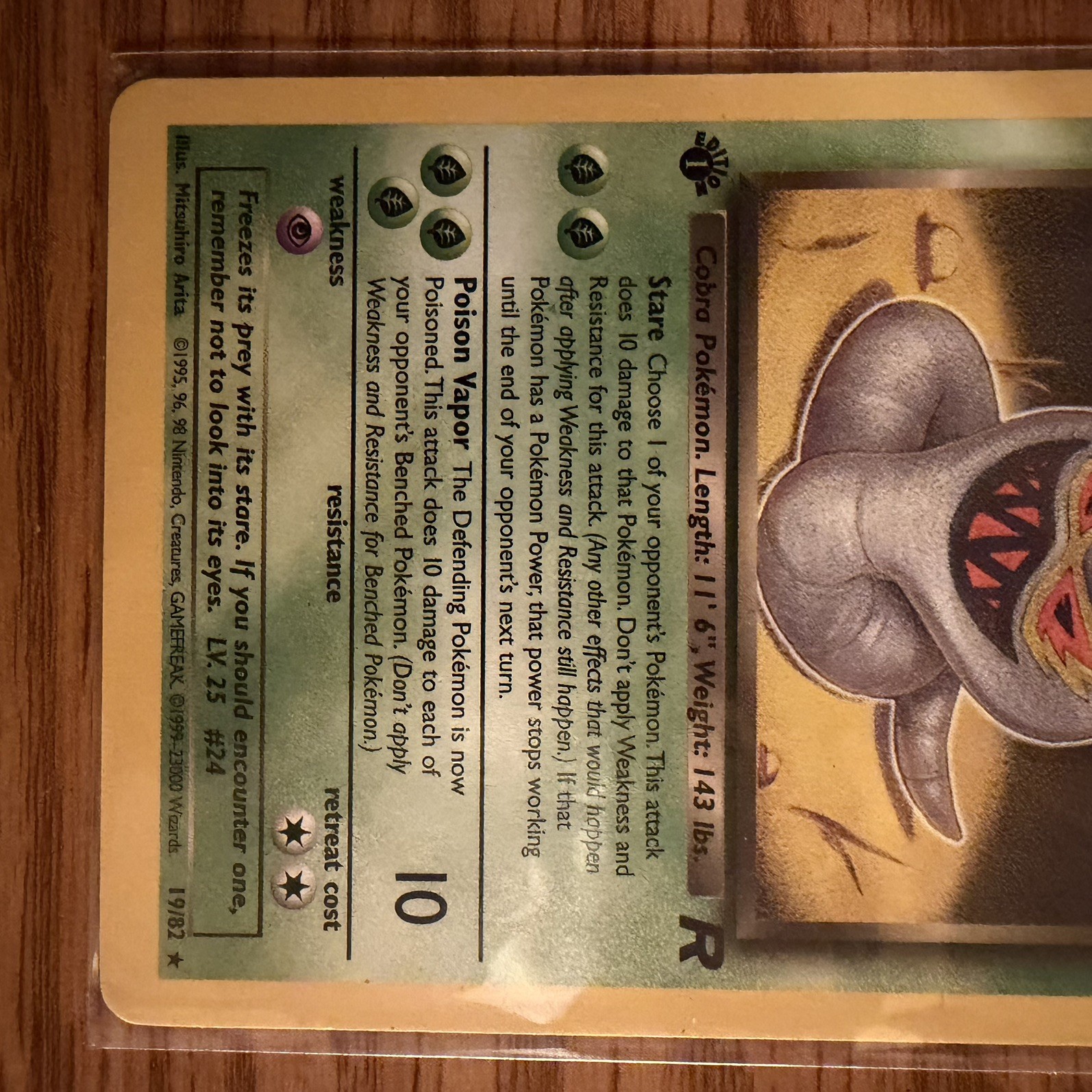 Dark Arbok (19) 1st Edition Rare Team Rocket 19/82 MP