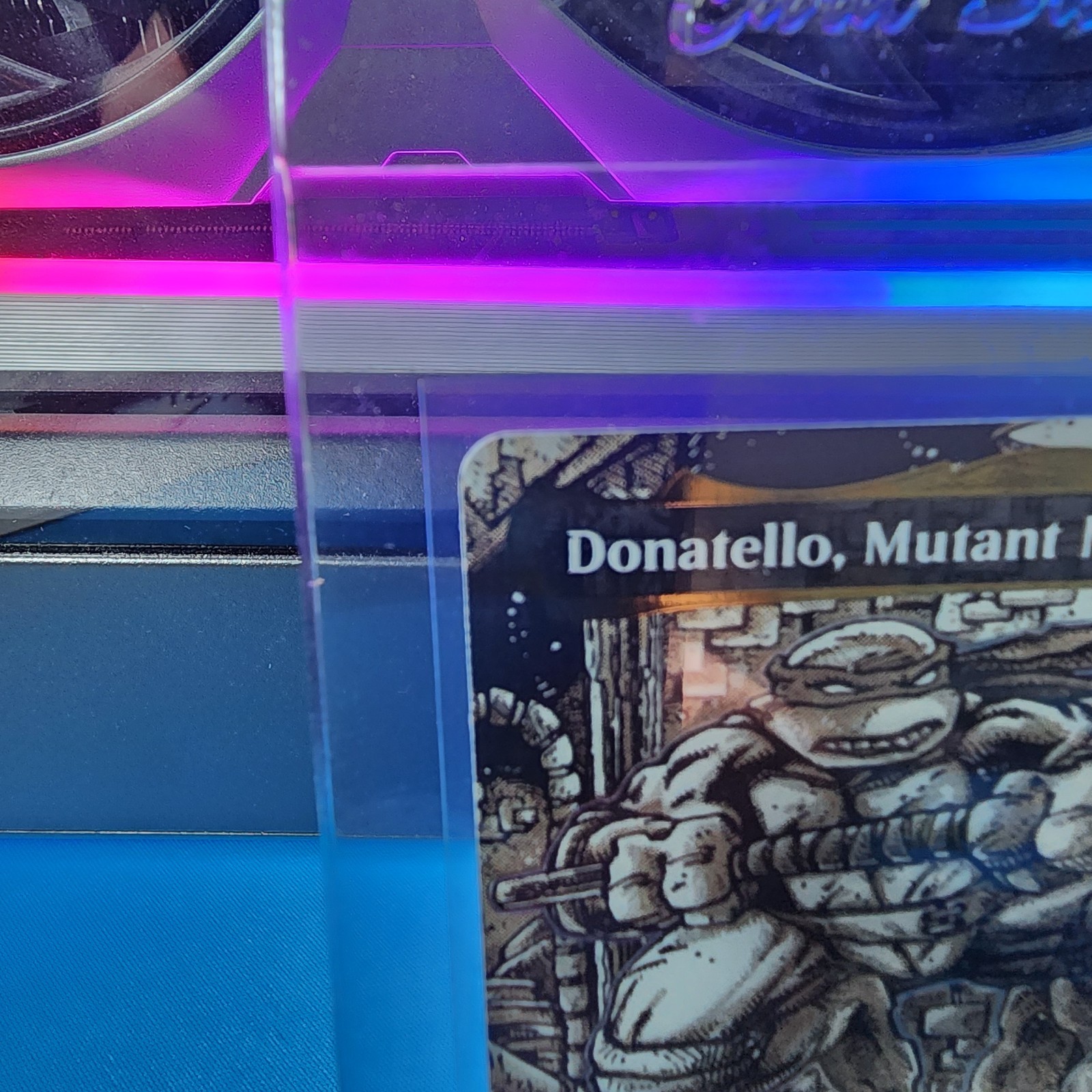 MTG TMNT Donatello, Mutant Mechanic Borderless Gold Stamped Signature Foil M0302