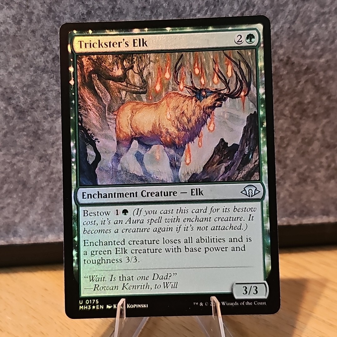 MTG Trickster’s Elk Modern Horizons 3 Set Foil #175 NM Fresh Pull No Play