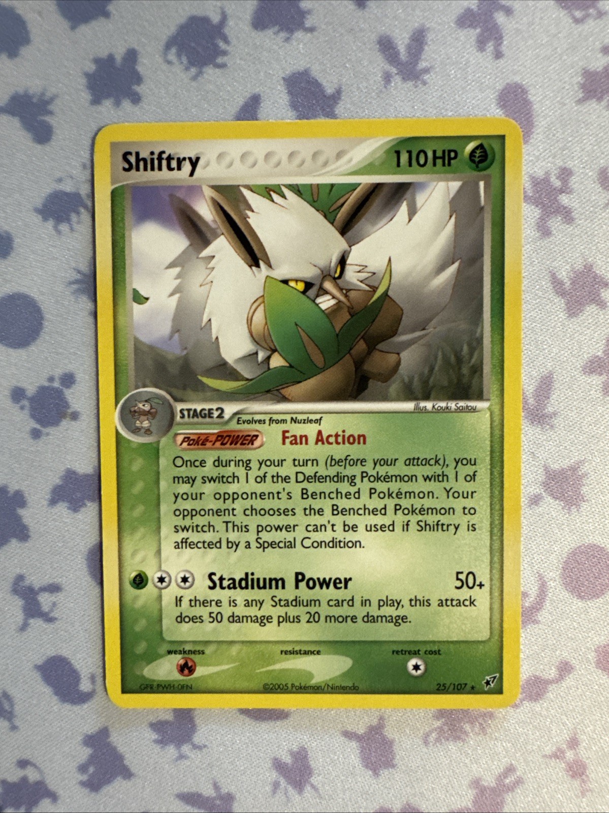 Shiftry 25/107 Rare Ex Deoxys Pokemon Card