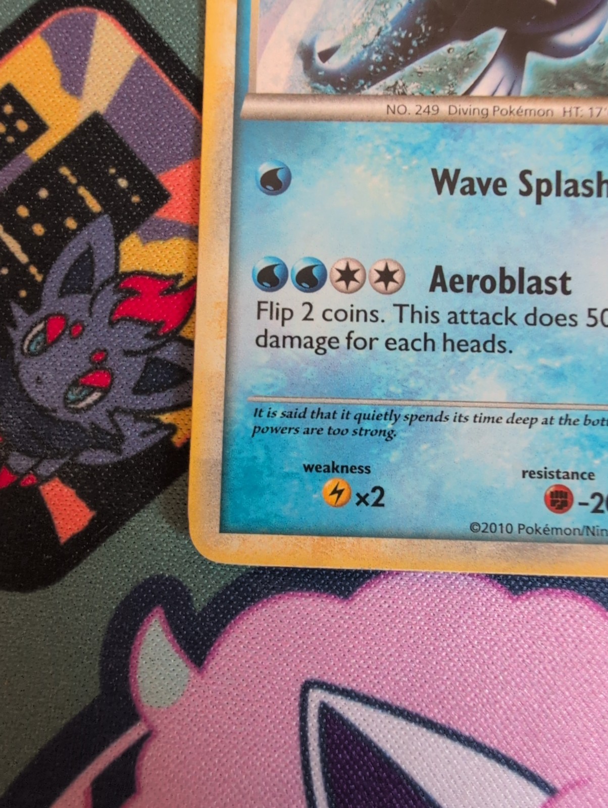 Lugia HGSS02 WOC Black Star Promo Holo Rare Pokemon Card LP