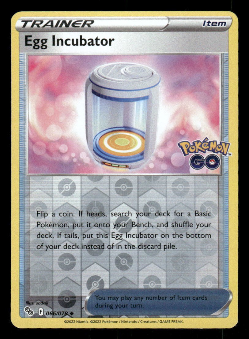 Egg Incubator 066/078 Uncommon Pokemon GO Pokemon Reverse Holo Near Mint