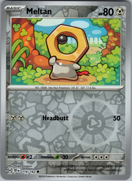 Pokemon – Meltan – 116/162 – Reverse Holo – Temporal Forces – NM/M
