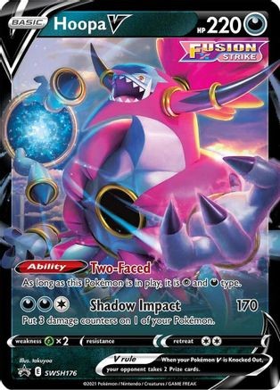 Pokemon Sword & Shield Promo Ultra Rare Hoopa V SWSH176 – Near Mint (NM)