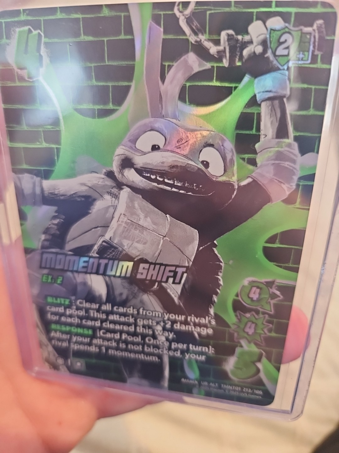 Universus TMNT Momentum Shift UR-Alt UV Reactive Ooze Alternate Art 213/186