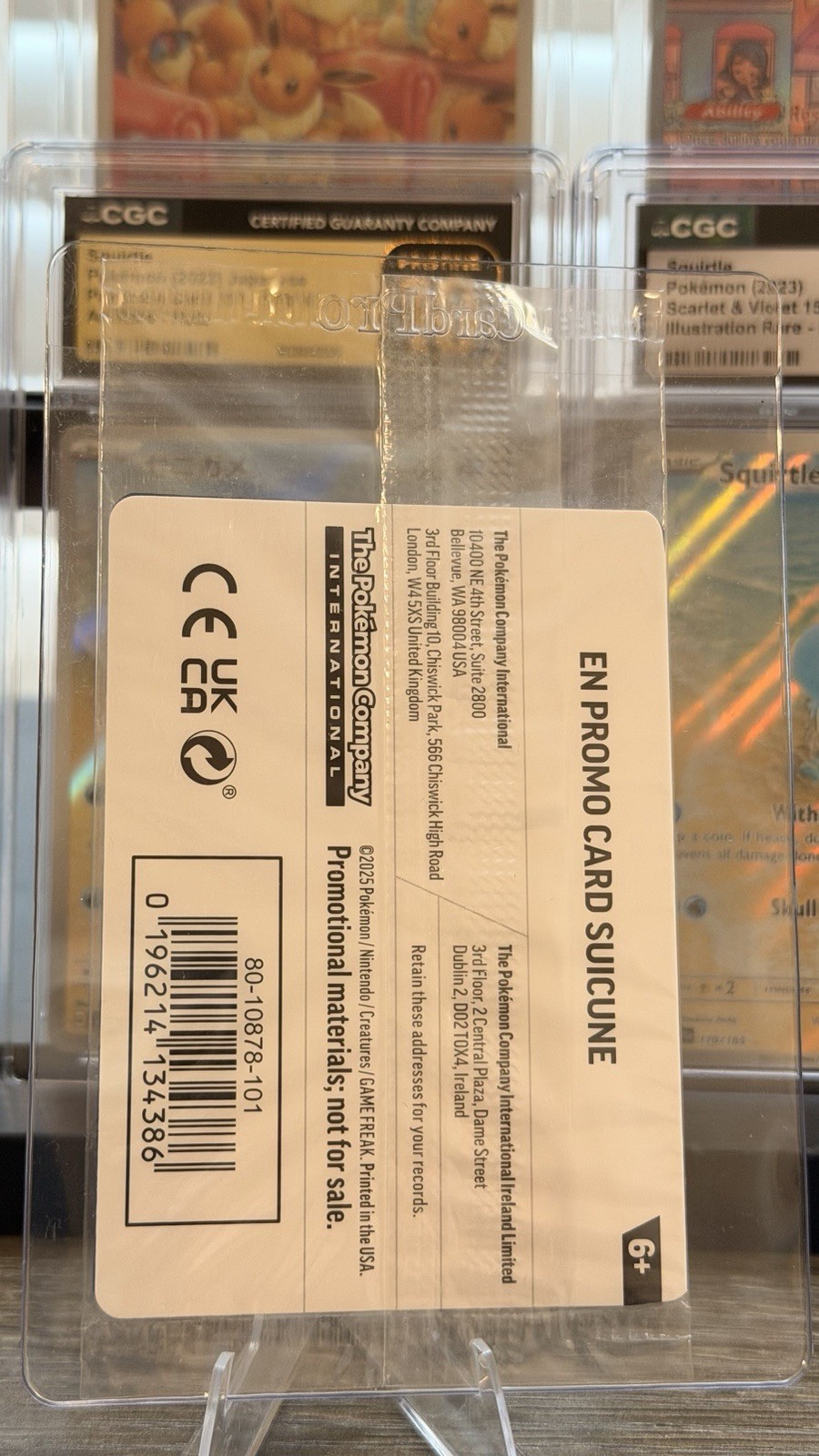 Suicune – Phantasmal Flames 026/094 Sealed Gamestop Promo Pokemon Cosmos Holo