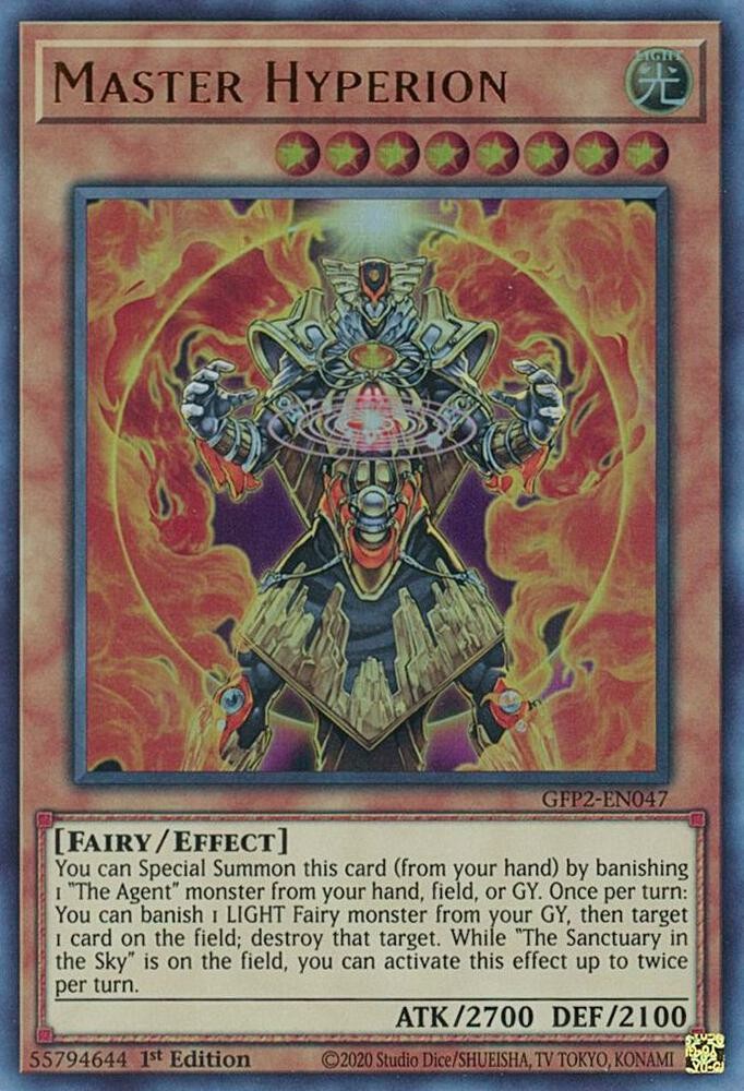 Yugioh Master Hyperion 1st Edition Ultra Rare GFP2-EN047 NM
