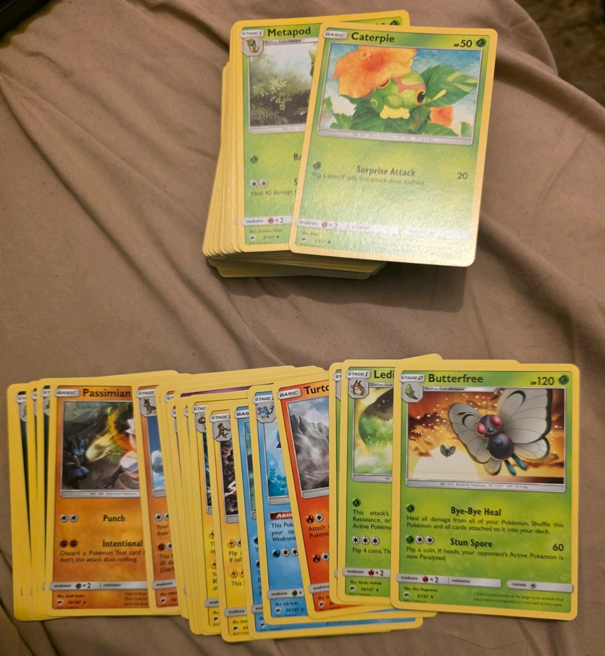 Pokemon SM Burning Shadows COMPLETE RARE, UN / COMMON & TRAINER SET, 101 CARDS