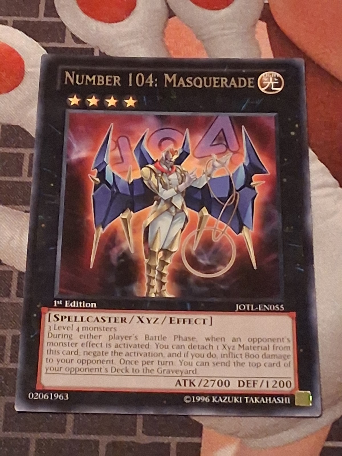 Yugioh Number 104: Masquerade – JOTL-EN055 – 1st Edition Rare Played