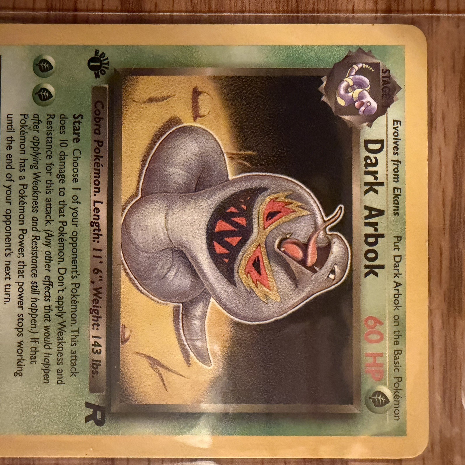 Dark Arbok (19) 1st Edition Rare Team Rocket 19/82 MP