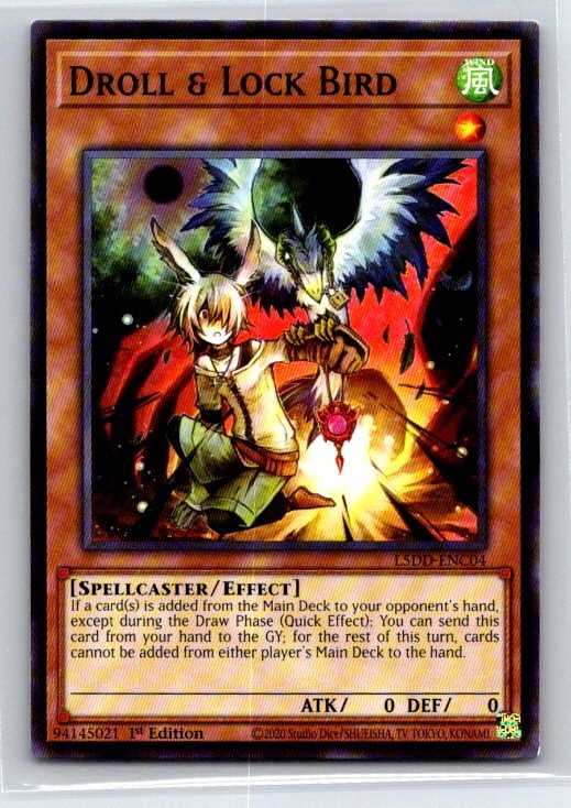 Droll & Lock Bird L5DD-ENC04 Legendary 5D’s Decks Yu-Gi-Oh LP