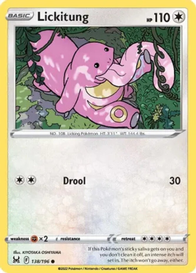 Lickitung – 138/196 – Common – Near Mint