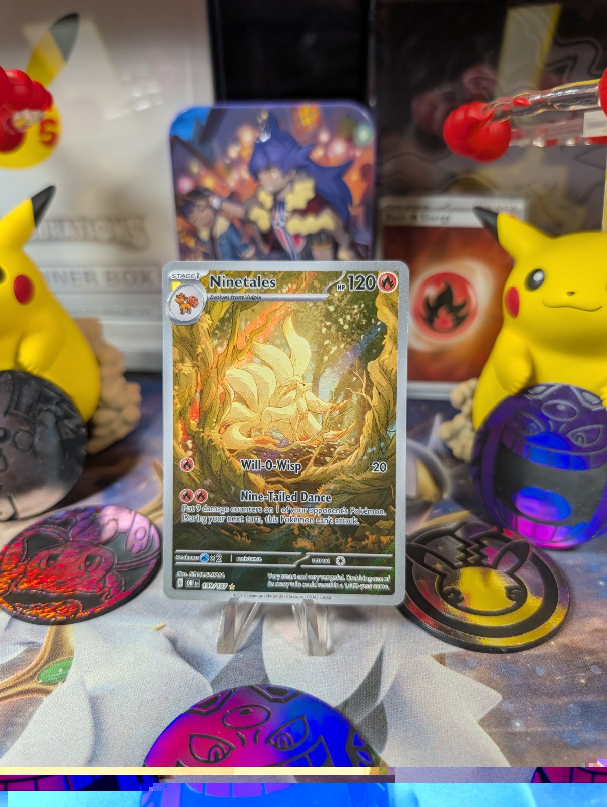Ninetales 199/197 SV03: Obsidian Flames Holo