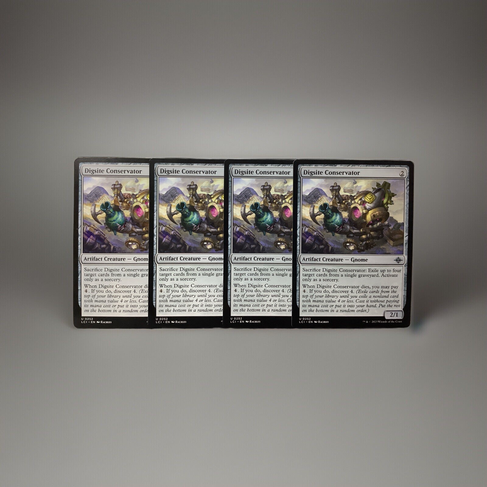 MTG LCI: X4 Digsite Conservator (Artifact Creature) Lost Caverns of Ixalan 252
