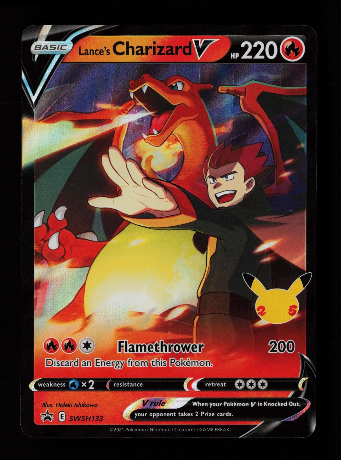 Lance’s Charizard V SWSH133 Holo Promo Sword & Shield Promo Pokemon Cards
