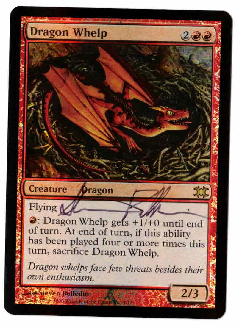 Dragon Whelp FTV Dragons signed by artist Steven Belledin!
