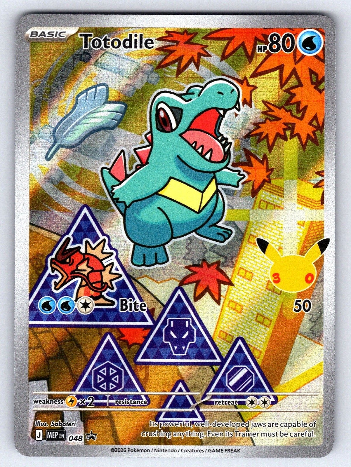Totodile – 048 Holo Promo MEP Pokemon TCG NM