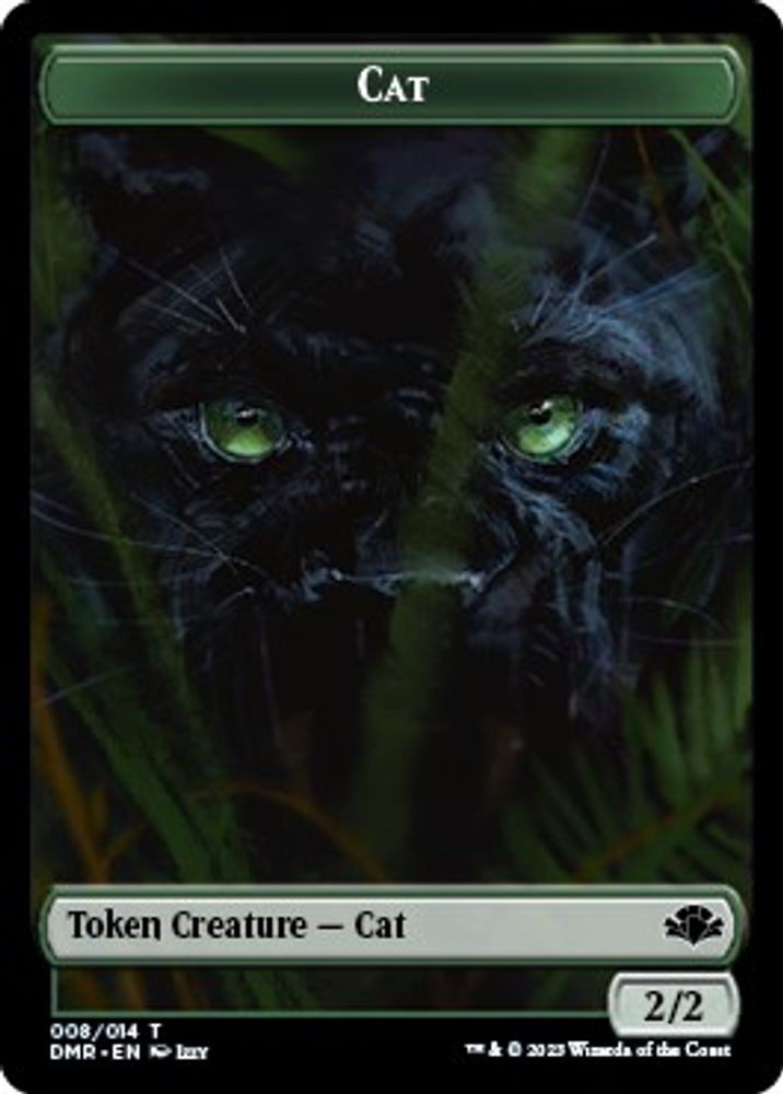 2023 Magic: The Gathering: Dominaria Remastered Cat Token 008 (#8, T, Near Mint)