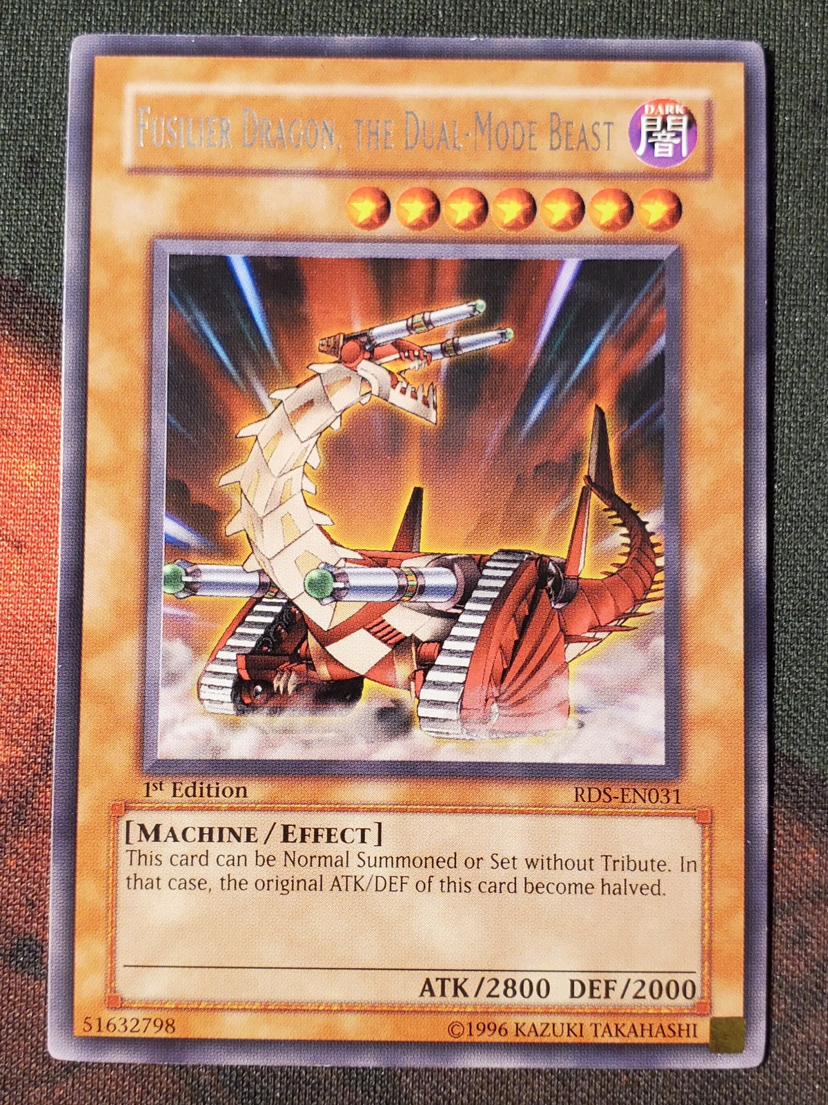 Yugioh Fusilier Dragon, the Dual-Mode Beast RDS-EN031 Rare 1st Edition VLP/NM