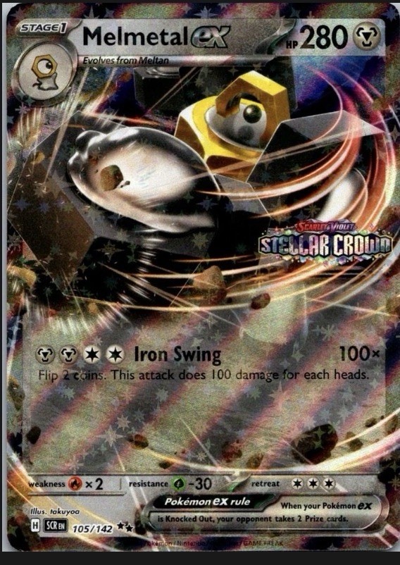 Melmetal ex 105/142 – Stellar Crown Stamped Promo – NM