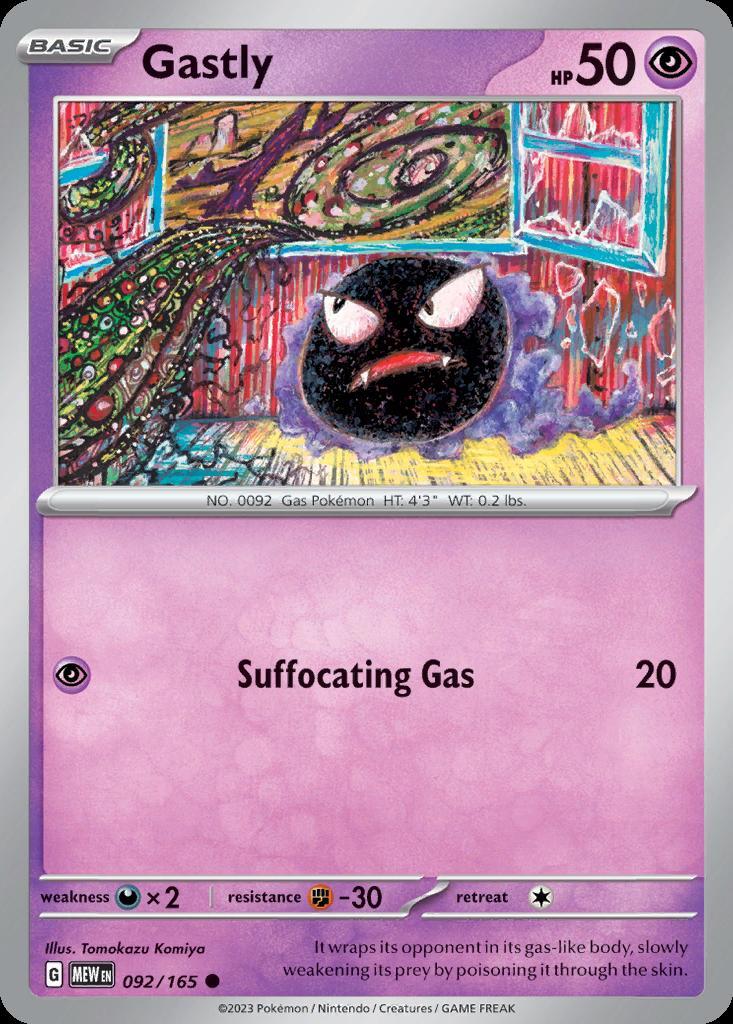 Pokemon Gastly (92/210) 151 LP