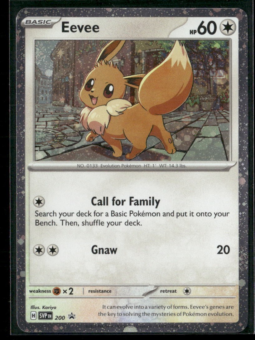 Pokémon Eevee – 200 (Cosmos Holo) Promo 200 SVP Scarlet & Violet Promo Cards NM