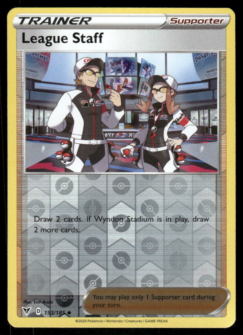 League Staff 153/185 – Vivid Voltage – Reverse Holo Uncommon NM