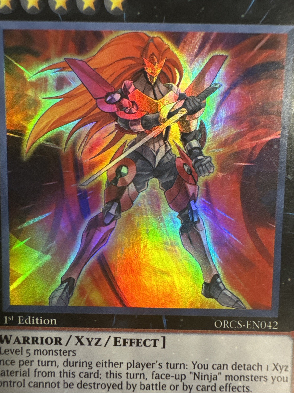 Number 12: Crimson Shadow Armor Ninja ORCS-EN042 Order of Chaos 1st Edition