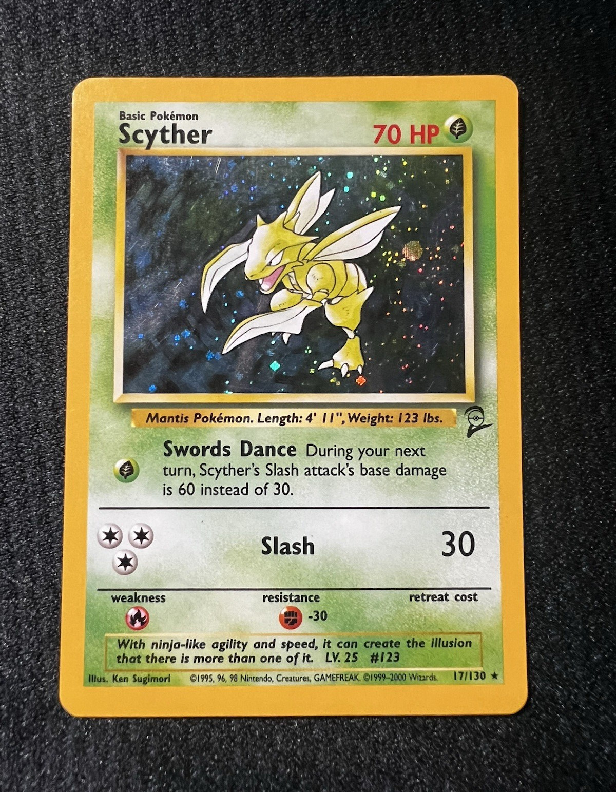 Scyther 017/130 Base Set 2 Holo Rare 70 ENG Pokémon TCG
