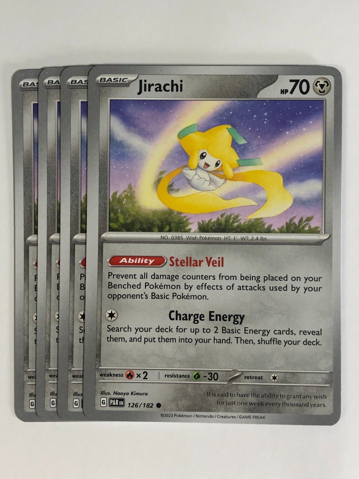 Pokemon TCG Paradox Rift 4x Playset Jirachi 126/182 Near Mint