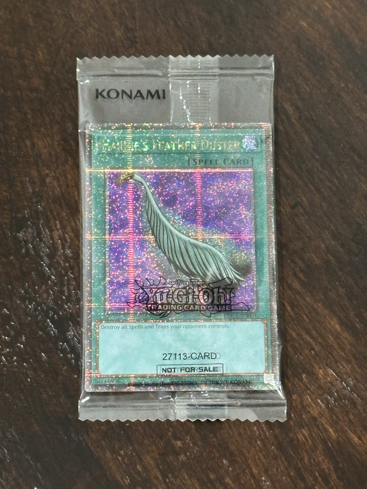 Yugioh Harpie’s Feather Duster Alt Art EDC1-EN001 Quarter Century SR SEALED