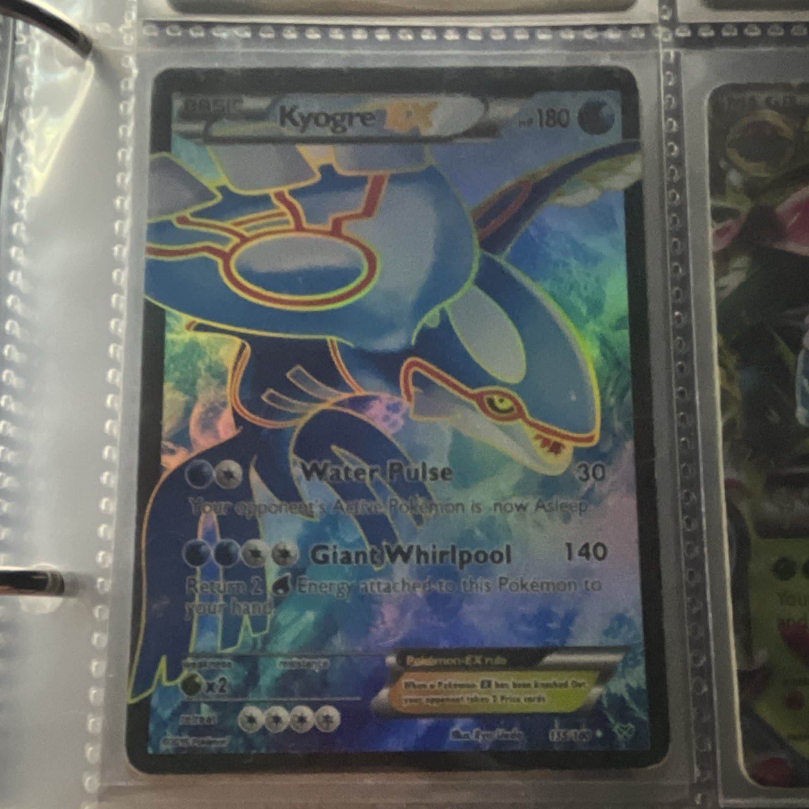 Kyogre EX Full Art Holo 148/160 XY Primal Clash Ultra Rare EN Pokémon TCG