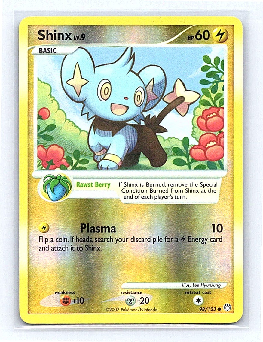 Shinx Reverse Holo 98/123 Mysterious Treasures Common LP