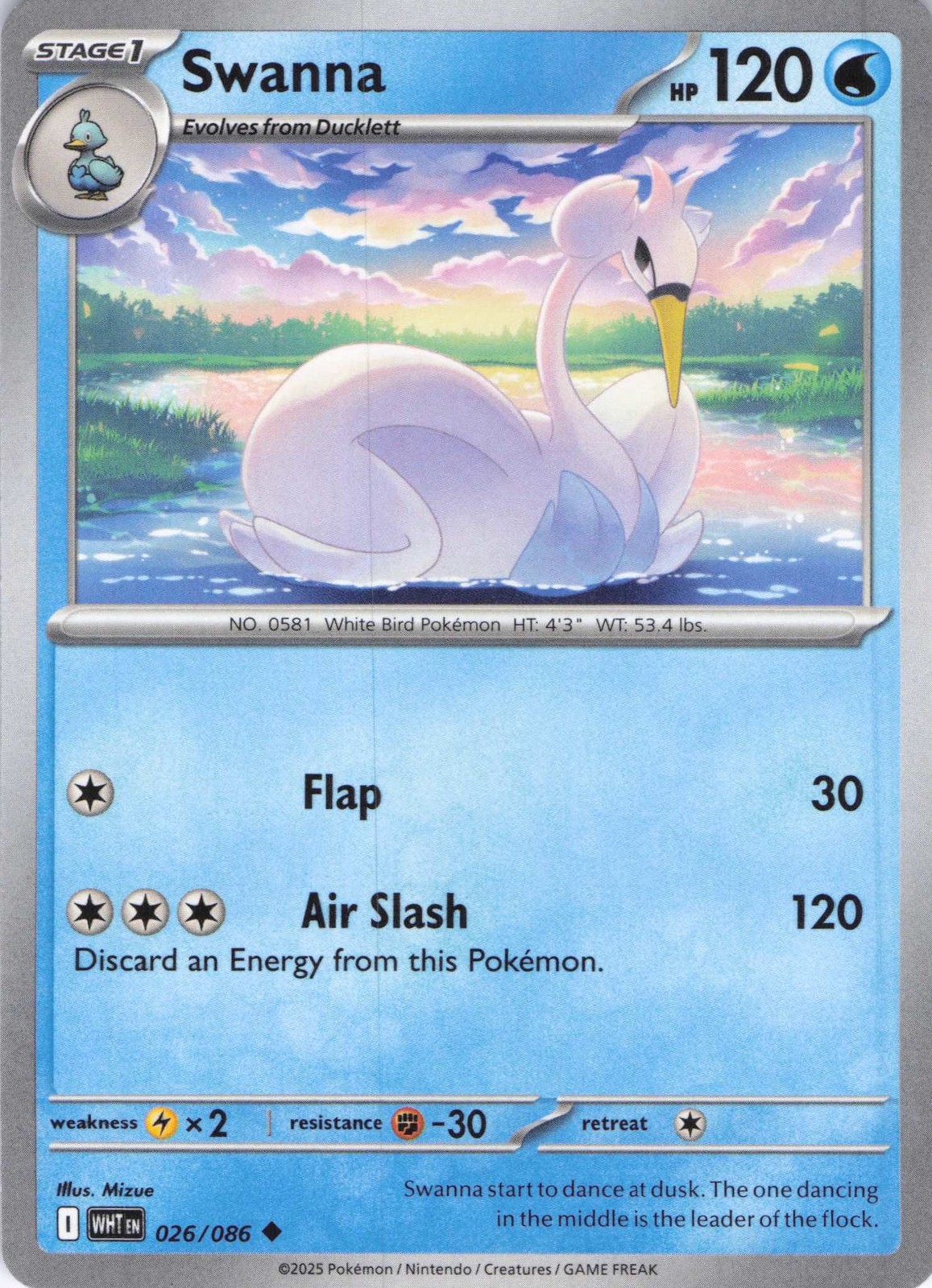 SV: White Flare #026/086 Swanna