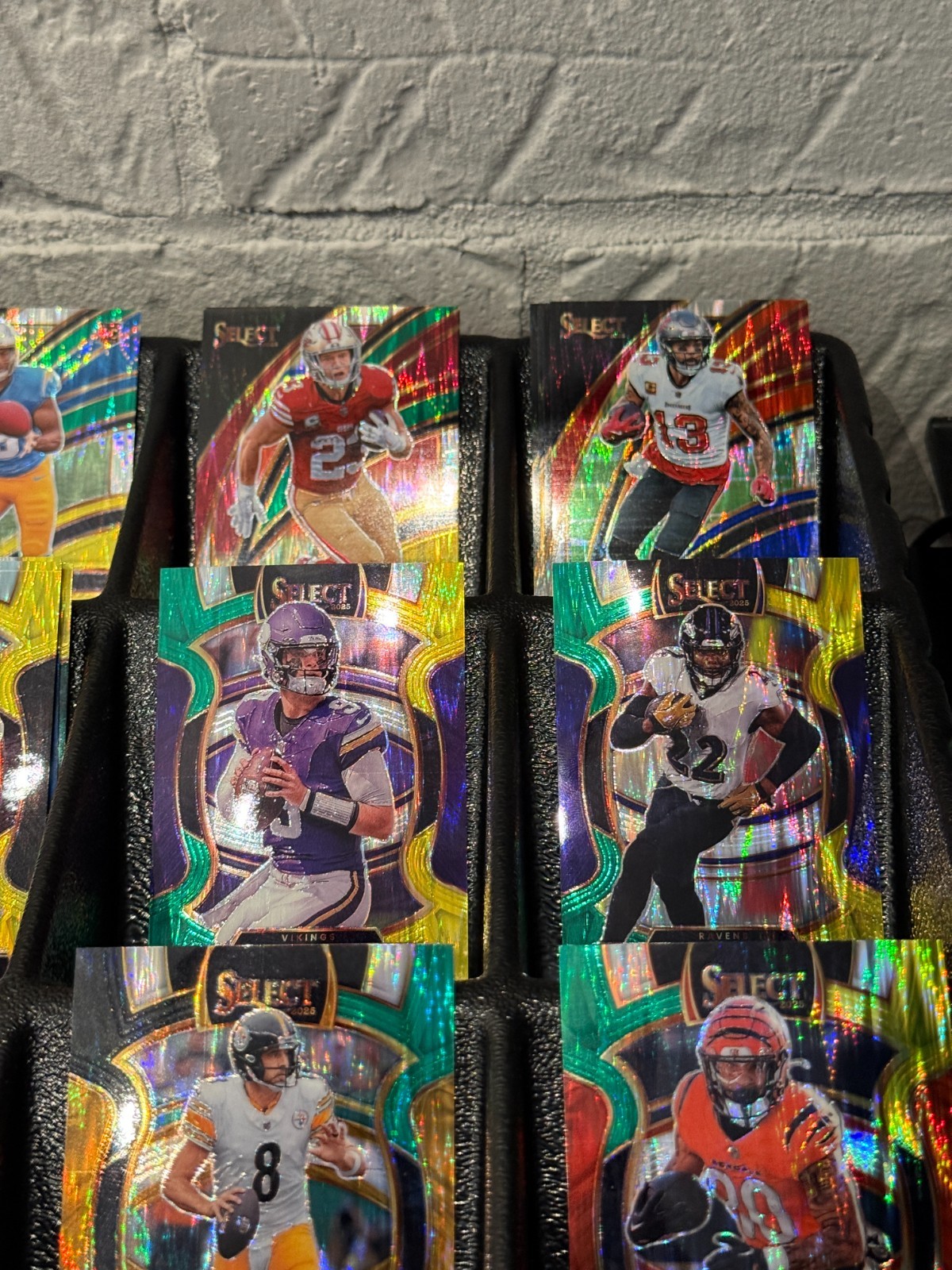 2025 Select Football Shock Prizm Parallels YOU PICK Green Yellow Red Blue