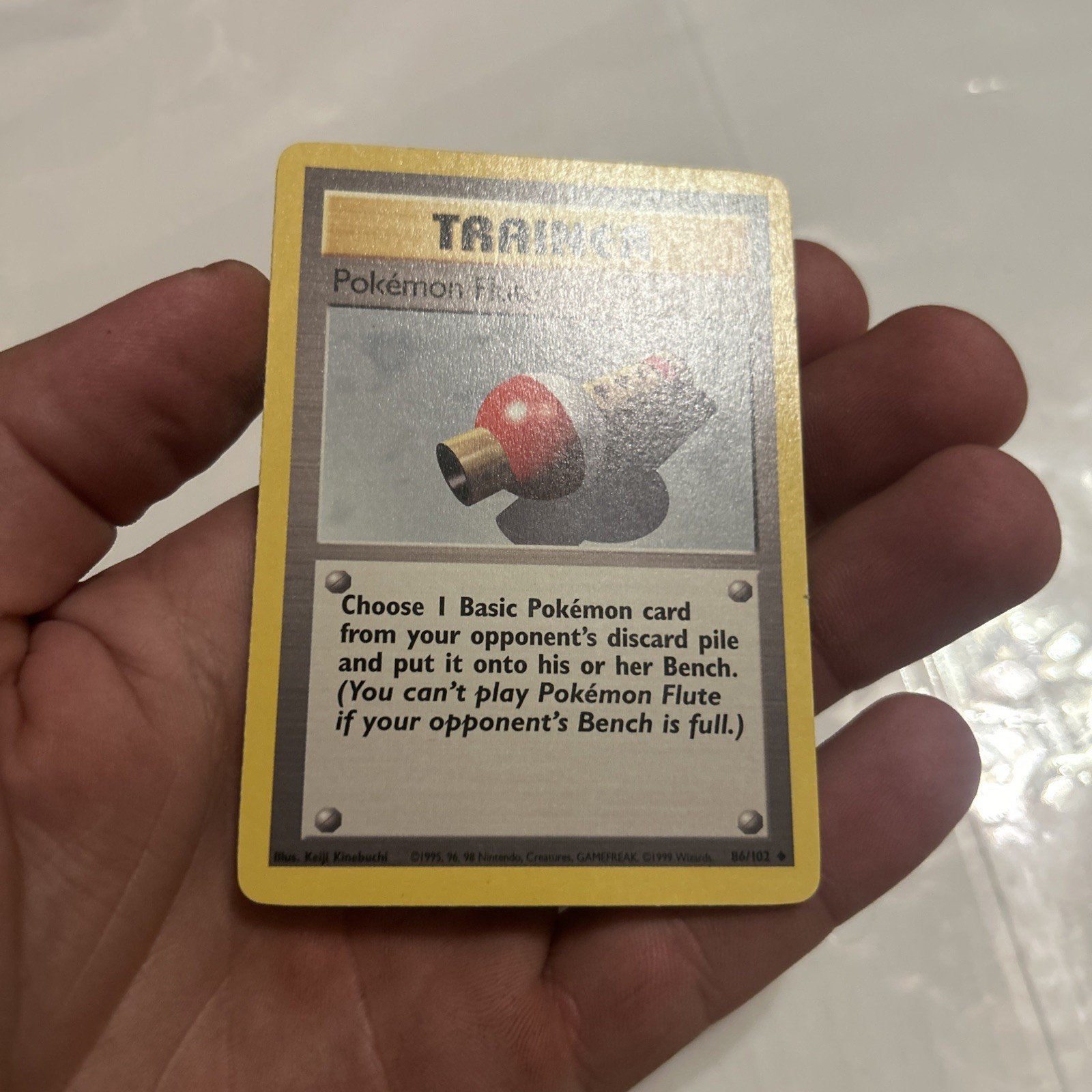 Pokemon Flute 086/102 Base Set (Shadowless) Regular