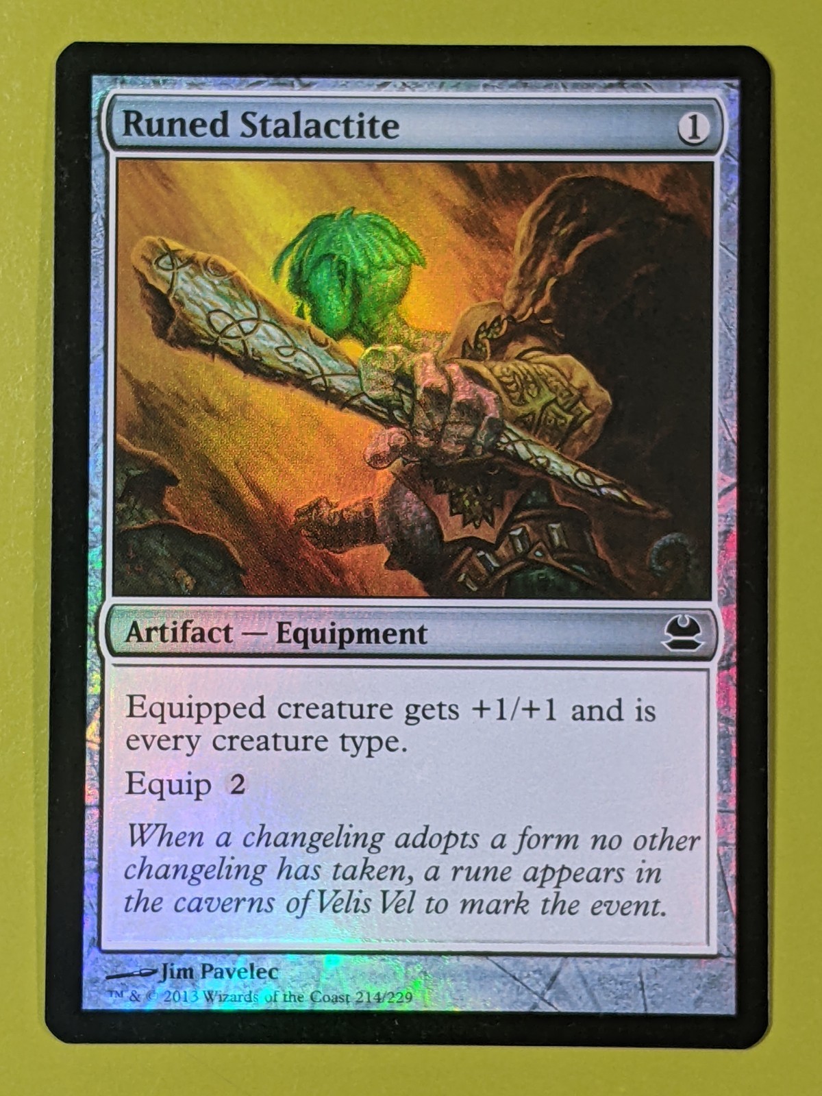 FOIL Runed Stalactite x1 Modern Masters 1x Magic the Gathering MTG