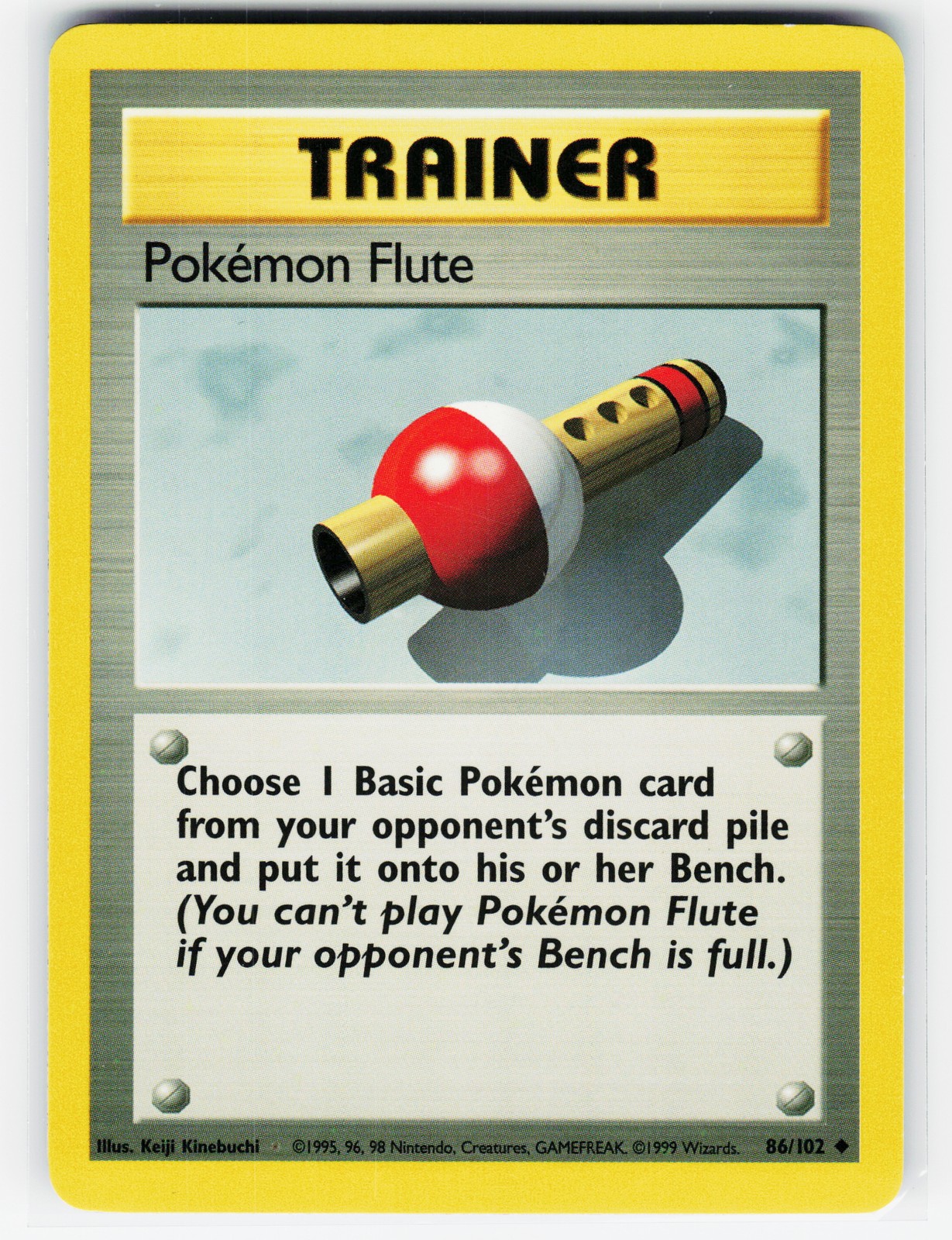 Base Set #086/102 Pokemon Flute