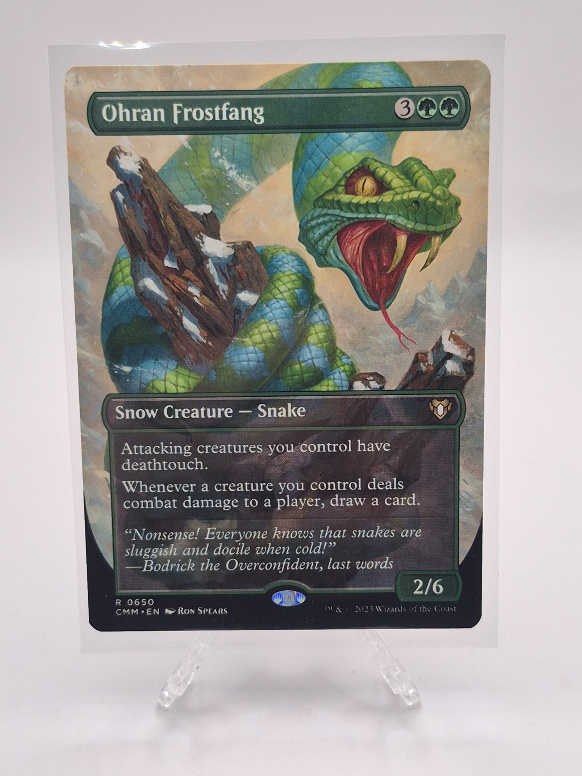 Ohran Frostfang (Borderless) Commander Masters Regular