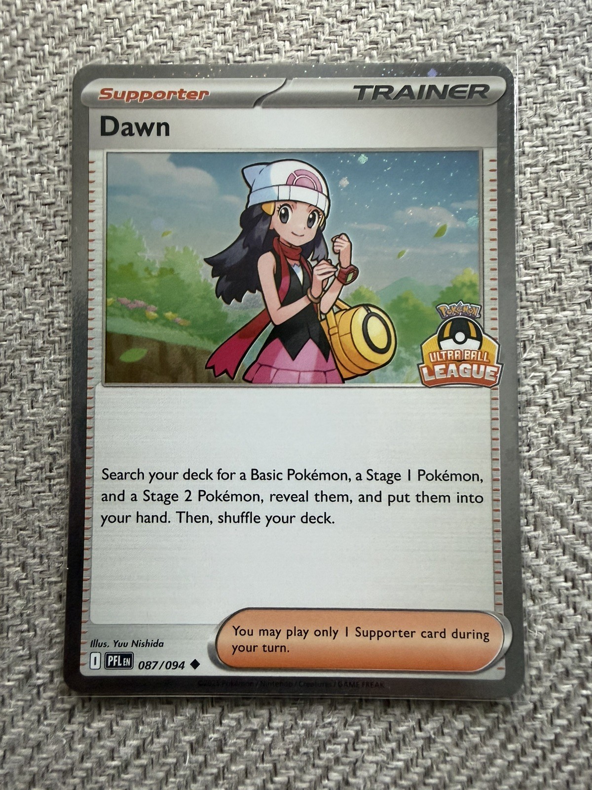 Dawn Ultra Ball League 087/094 Asia Holo Stamp Promo Phantasmal Flames US SELLER
