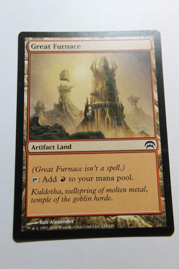 MTG Great Furnace x1- -Planechase-Lightly Played