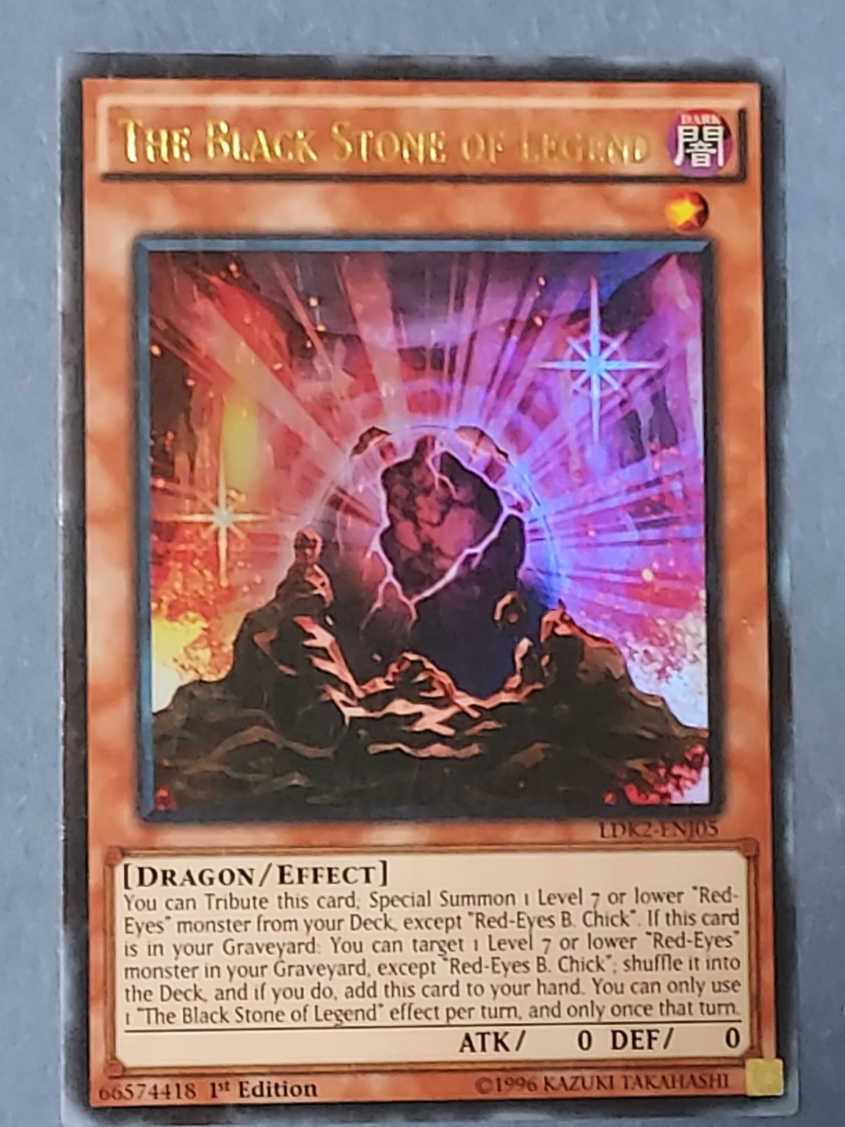 The Black Stone of Legend LDK2-ENJ05 1st Edition Ultra Rare Yu-Gi-Oh! NM