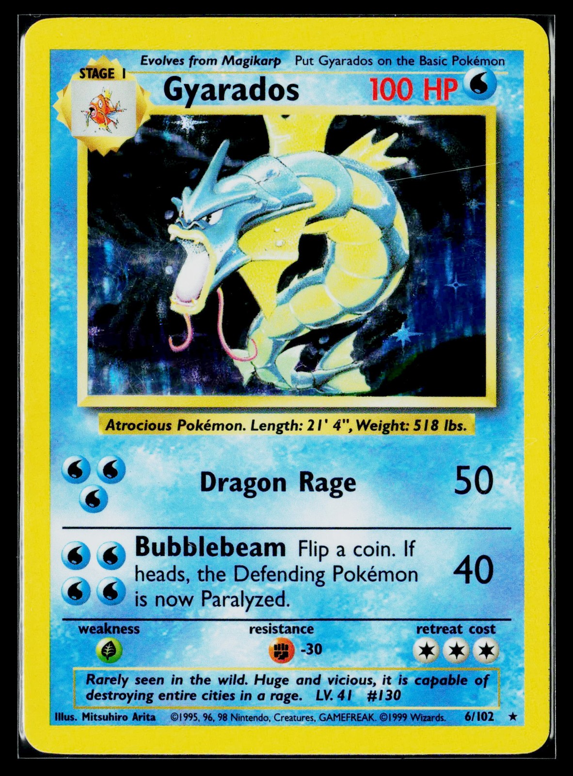 Base Set #006/102 Gyarados MP