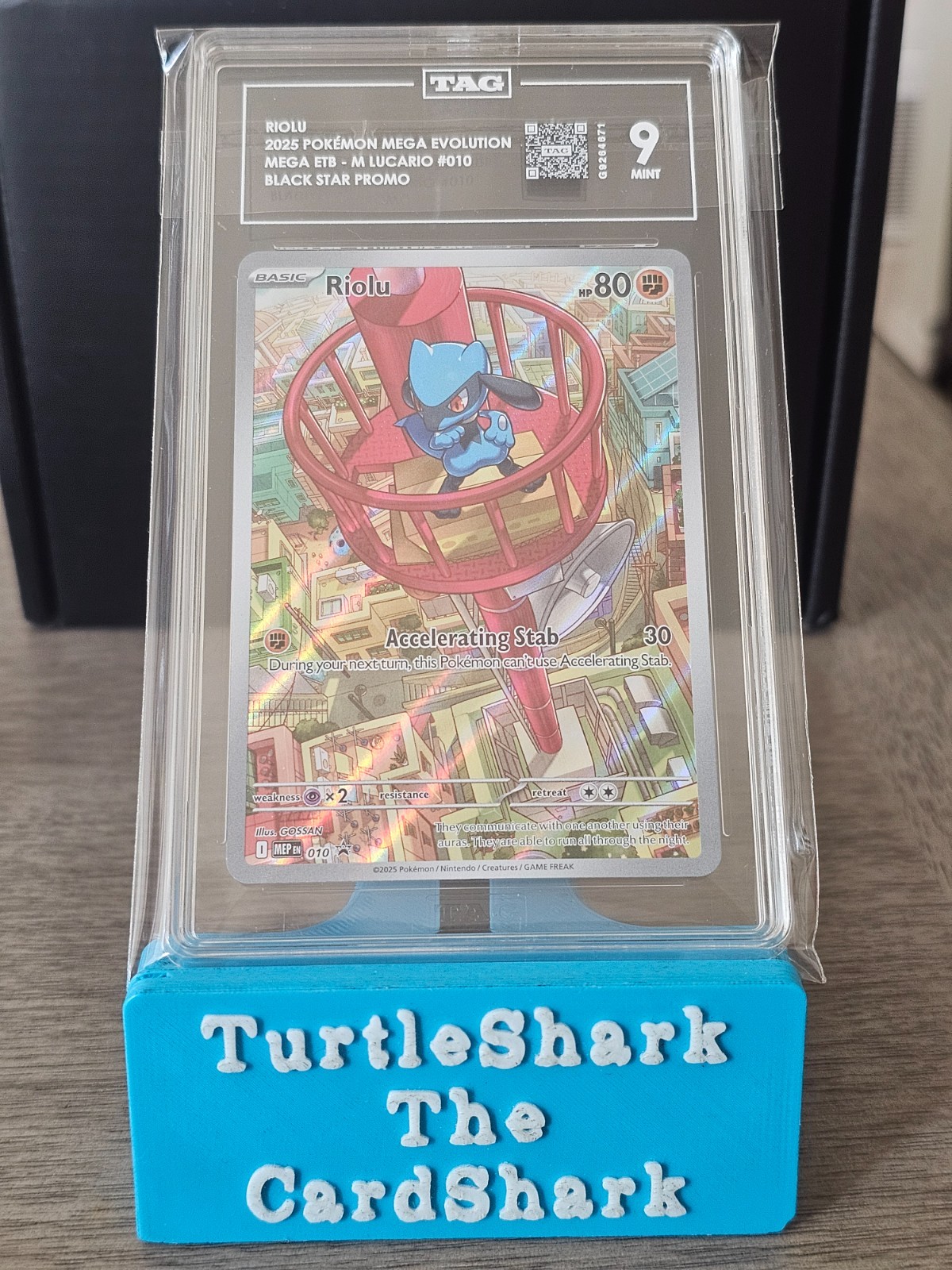 Riolu Pokémon TCG Mega Evolution Black Star Promo TAG 9