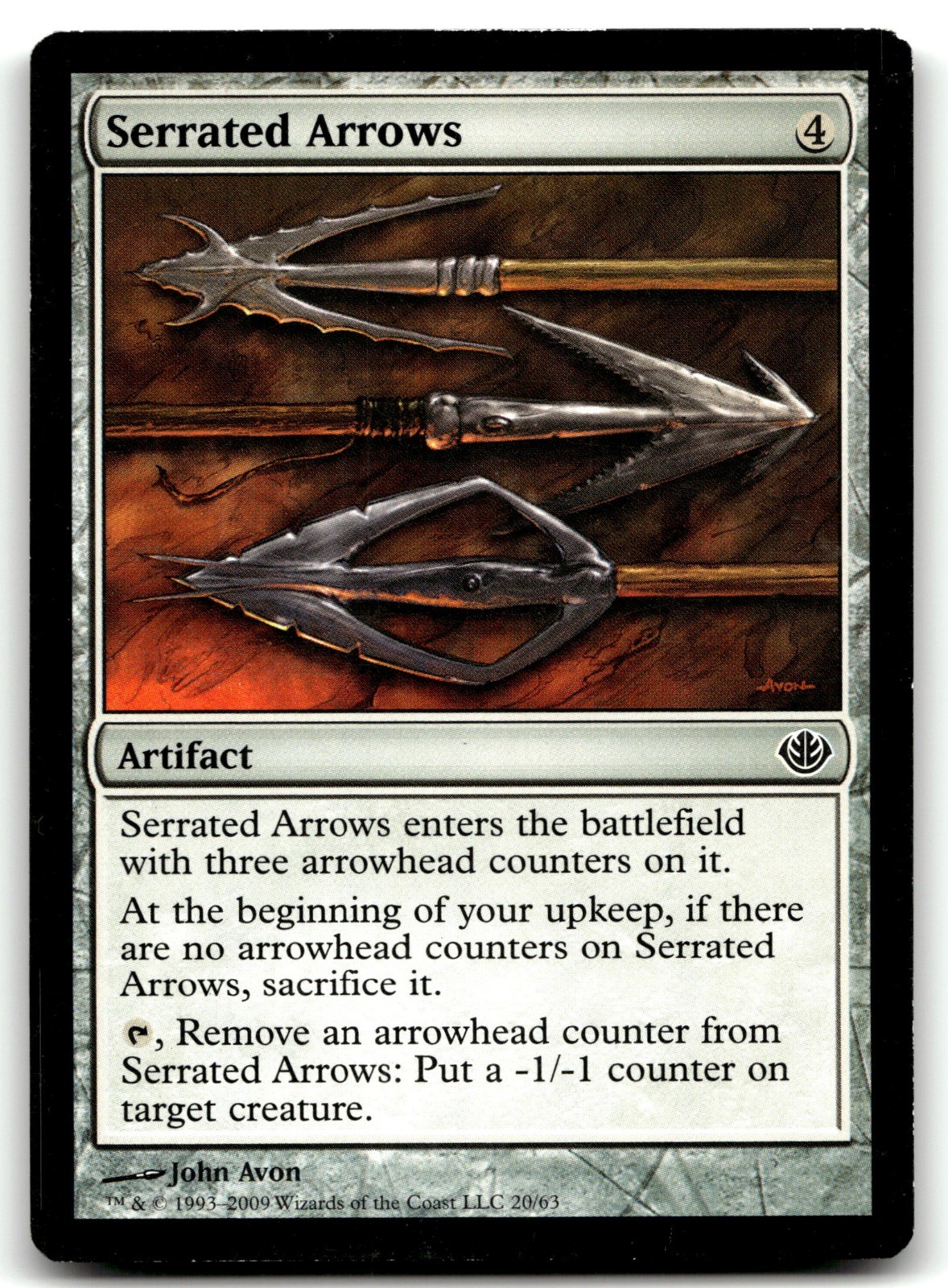 Serrated Arrows MTG DDD 20 Colorless John Avon