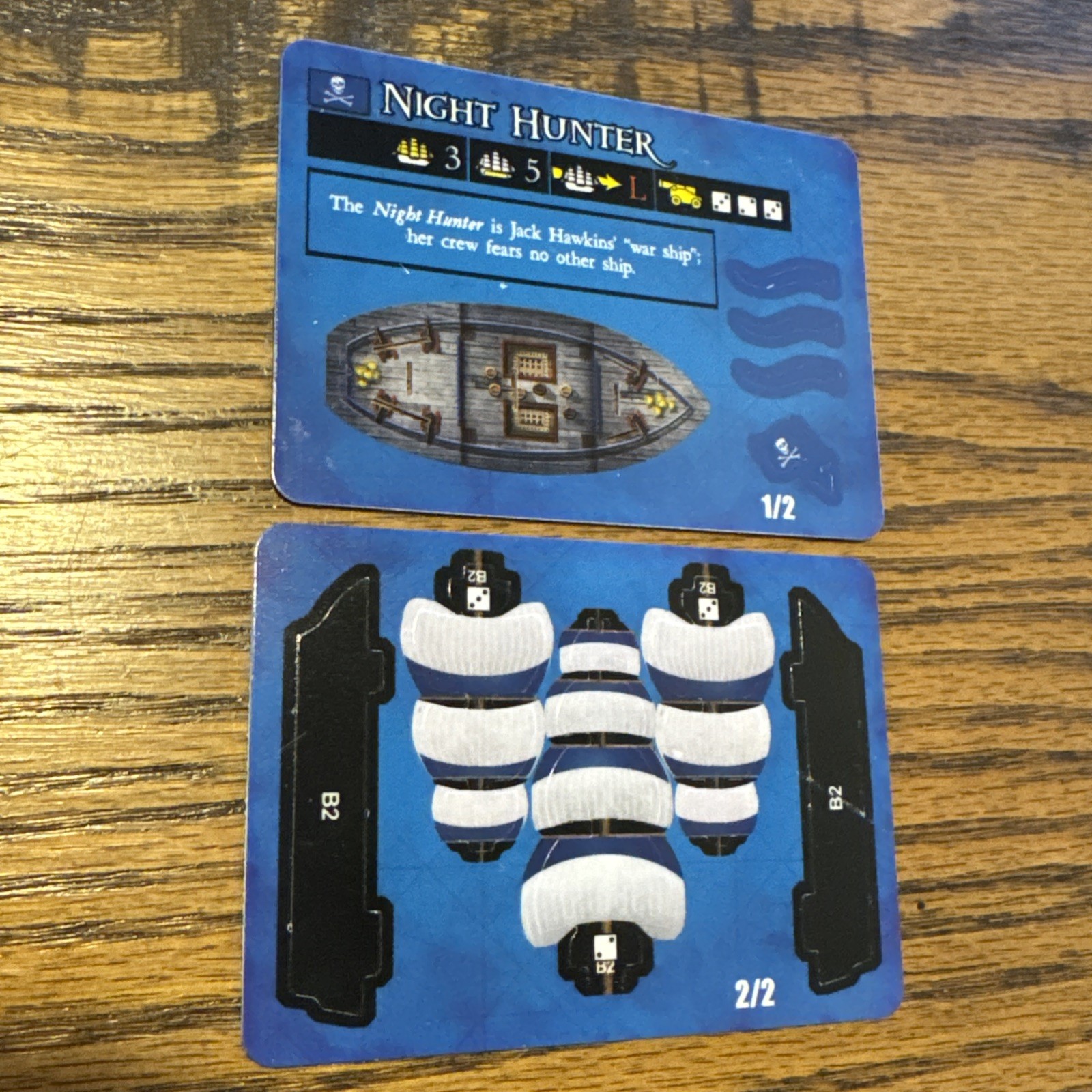 Wizkids Pirates CSG Quest For Davy Jones Gold Card – Night Hunter Unpunched Ship