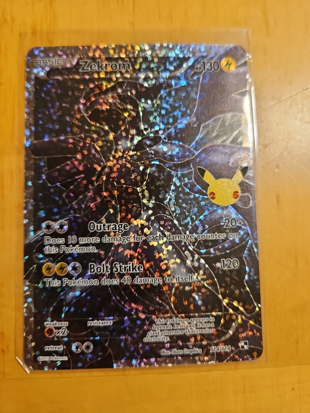 Zekrom Celebrations 114/115 Classic Collection Holo 25th Anniversary
